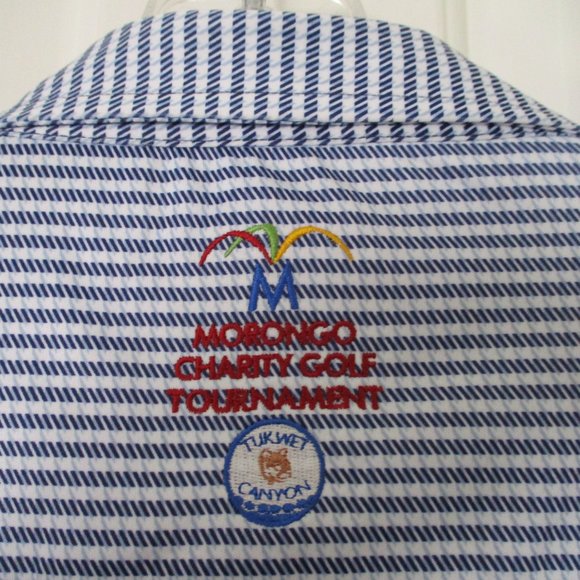 Horn Legend Mens L/S Morongo Charity Golf Tournament Shirt NWT - XL Slim - Picture 3 of 5